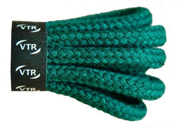 Bavlněné kulaté tkaničky 4mm - tmavě zelená